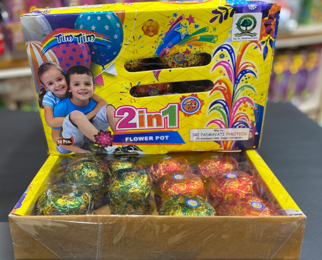 2 in 1 Flower Pot Crackers